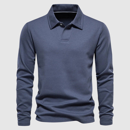 Classic full-sleeve polo shirt for men | Lorenzo -1