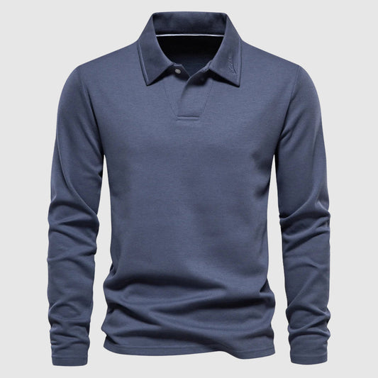 Classic full-sleeve polo shirt for men | Lorenzo -1