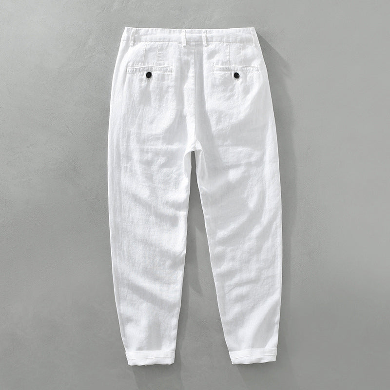 Ipanema linen trousers for men | Matteo -5