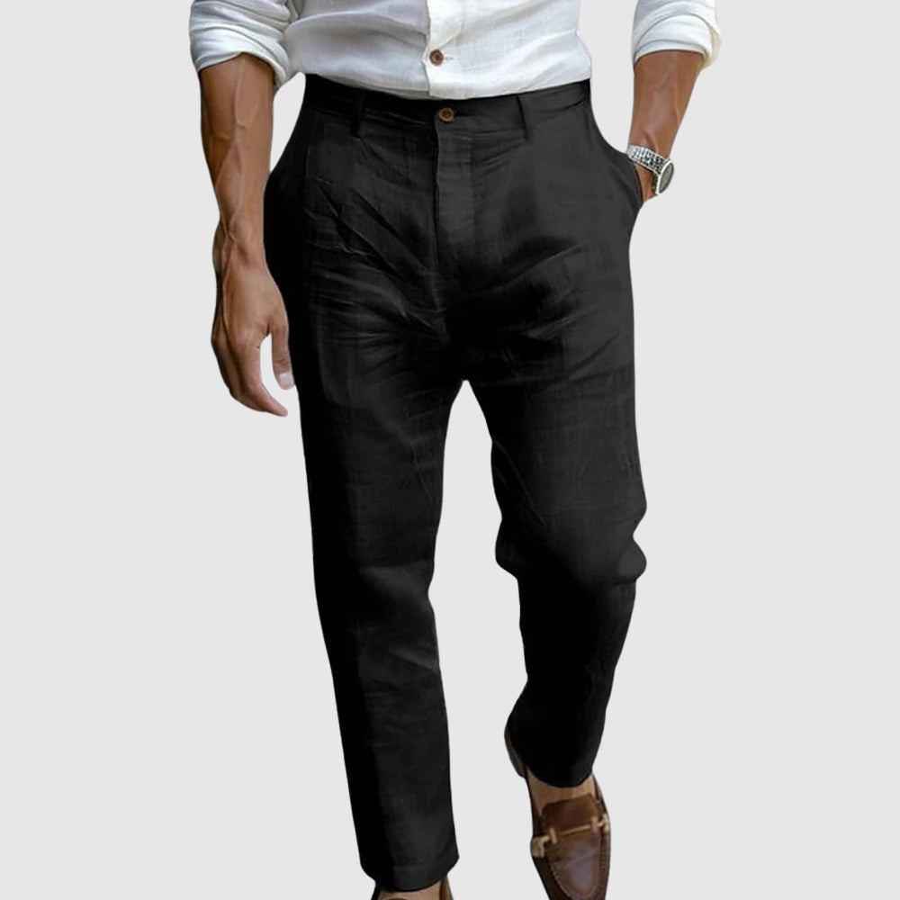 Elegant ankle-length trousers for men | Lorenzo -2