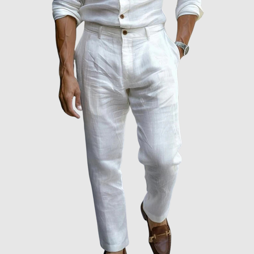 Elegant ankle-length trousers for men | Lorenzo -4