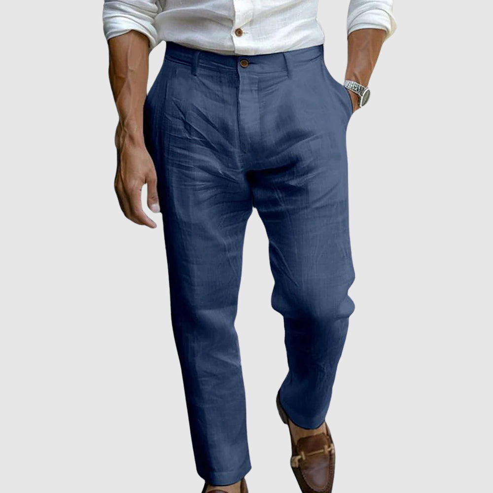Elegant ankle-length trousers for men | Lorenzo -1