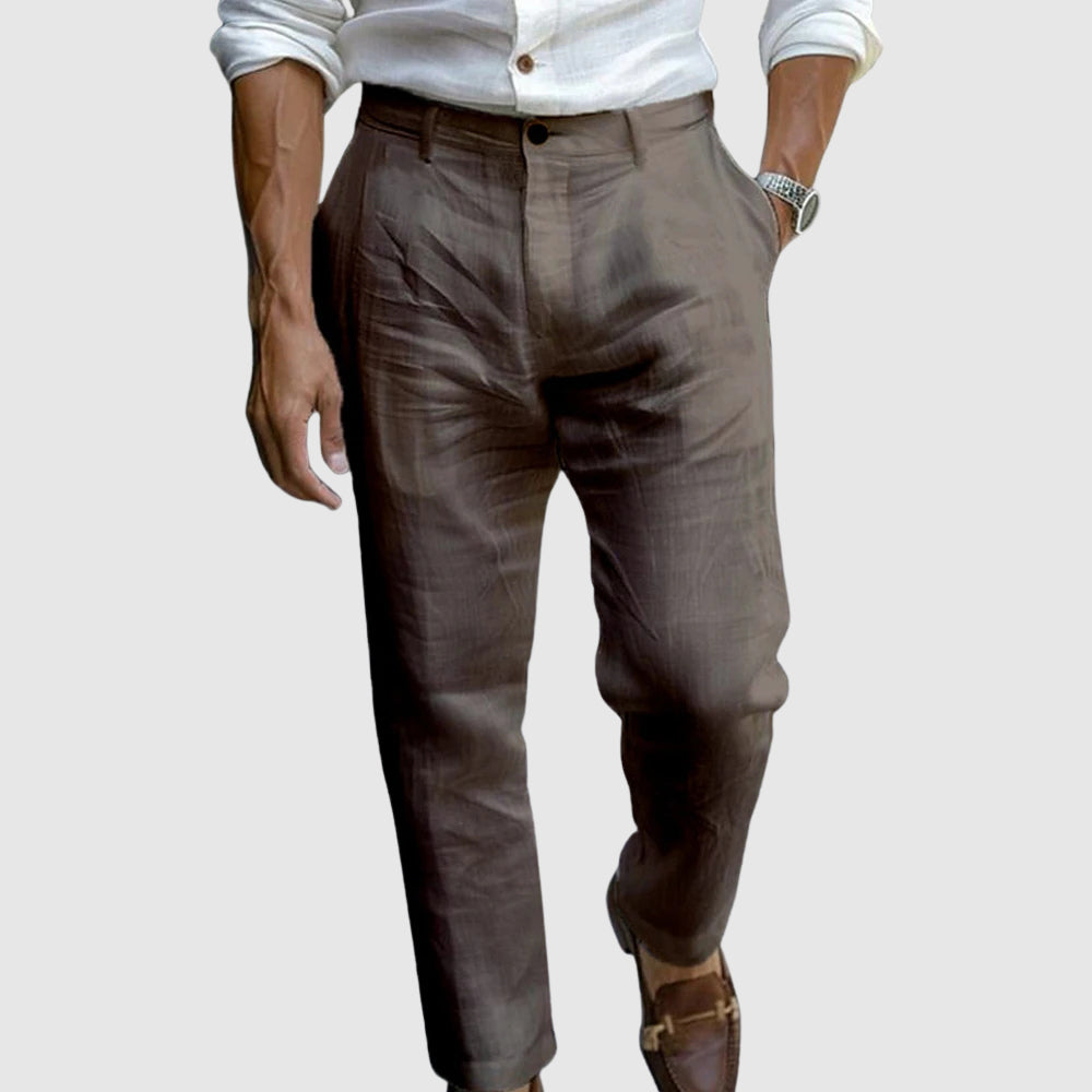 Elegant ankle-length trousers for men | Lorenzo -5