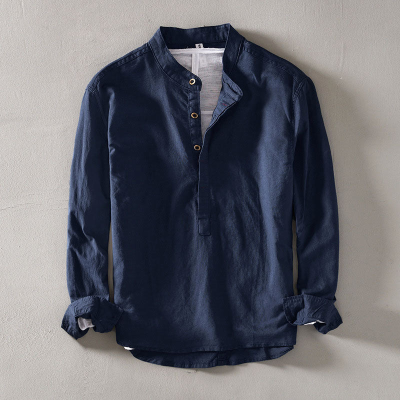 Orvino linen shirt for men | Lorenzo Vitali -1