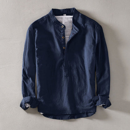 Orvino linen shirt for men | Lorenzo Vitali -1