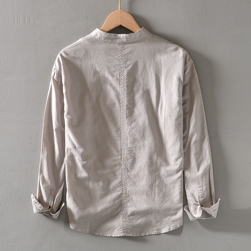 Orvino linen shirt for men | Lorenzo Vitali -6