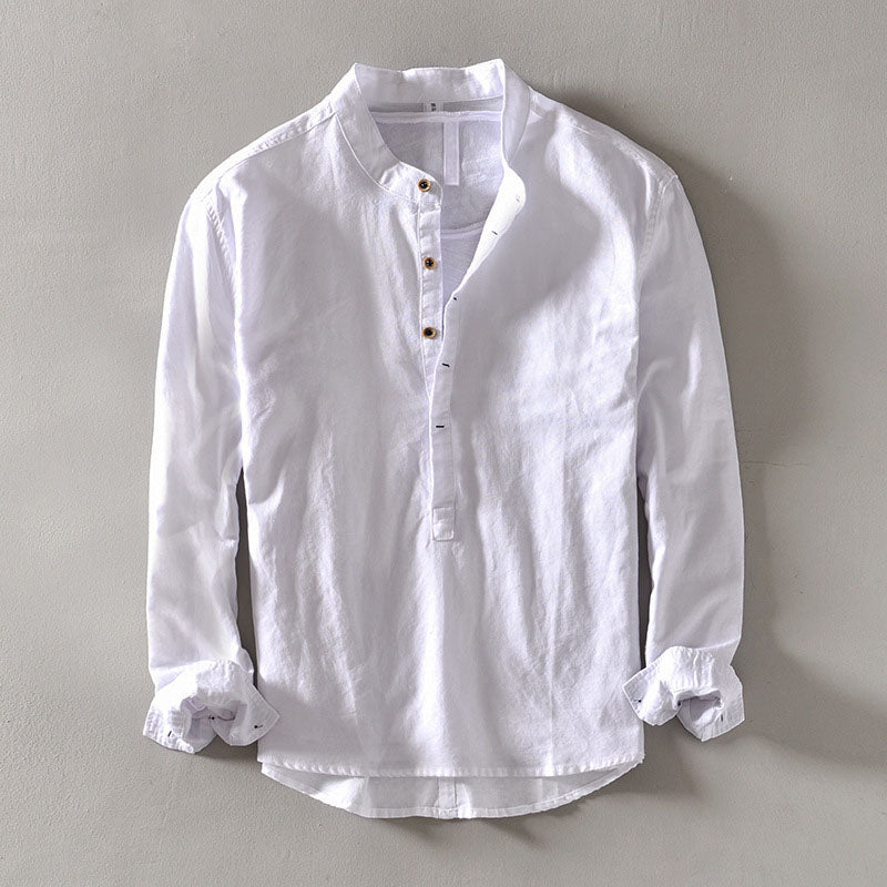 Orvino linen shirt for men | Lorenzo Vitali -4