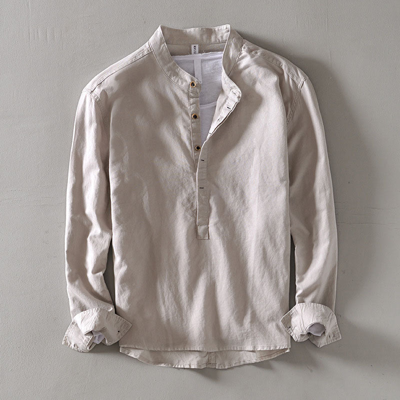 Orvino linen shirt for men | Lorenzo Vitali -3