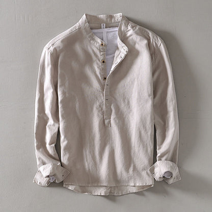 Orvino linen shirt for men | Lorenzo Vitali -3