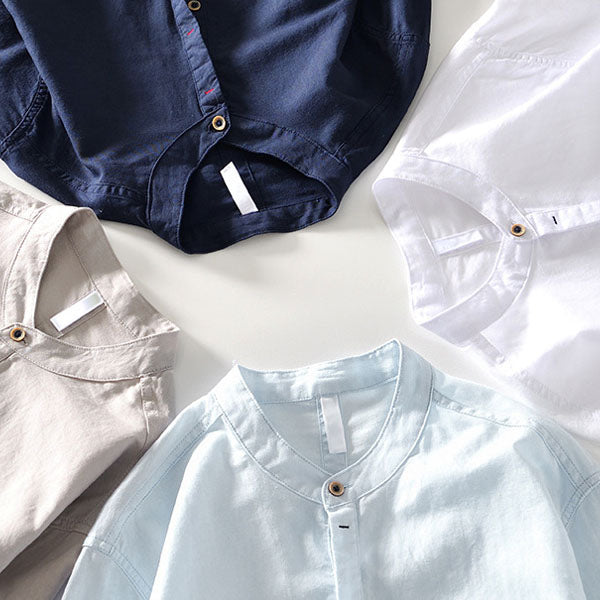 Orvino linen shirt for men | Lorenzo Vitali -7