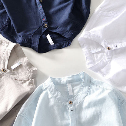 Orvino linen shirt for men | Lorenzo Vitali -7
