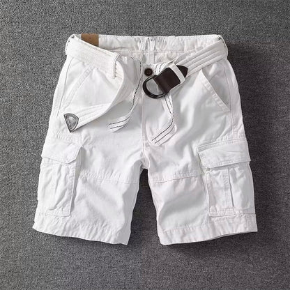 Utility cargo shorts adjustable waist for men | Marco -3