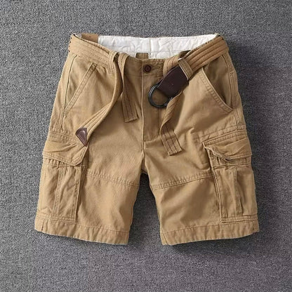 Utility cargo shorts adjustable waist for men | Marco -1