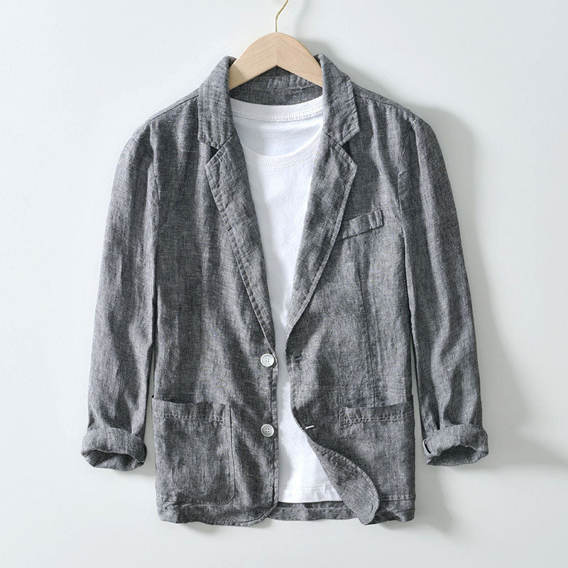 Tailored notch lapel blazer for men | Alessio -3