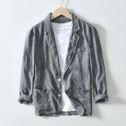 Tailored notch lapel blazer for men | Alessio -3