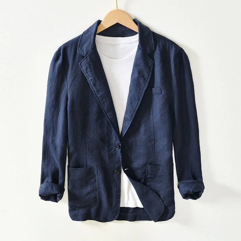 Tailored notch lapel blazer for men | Alessio -4
