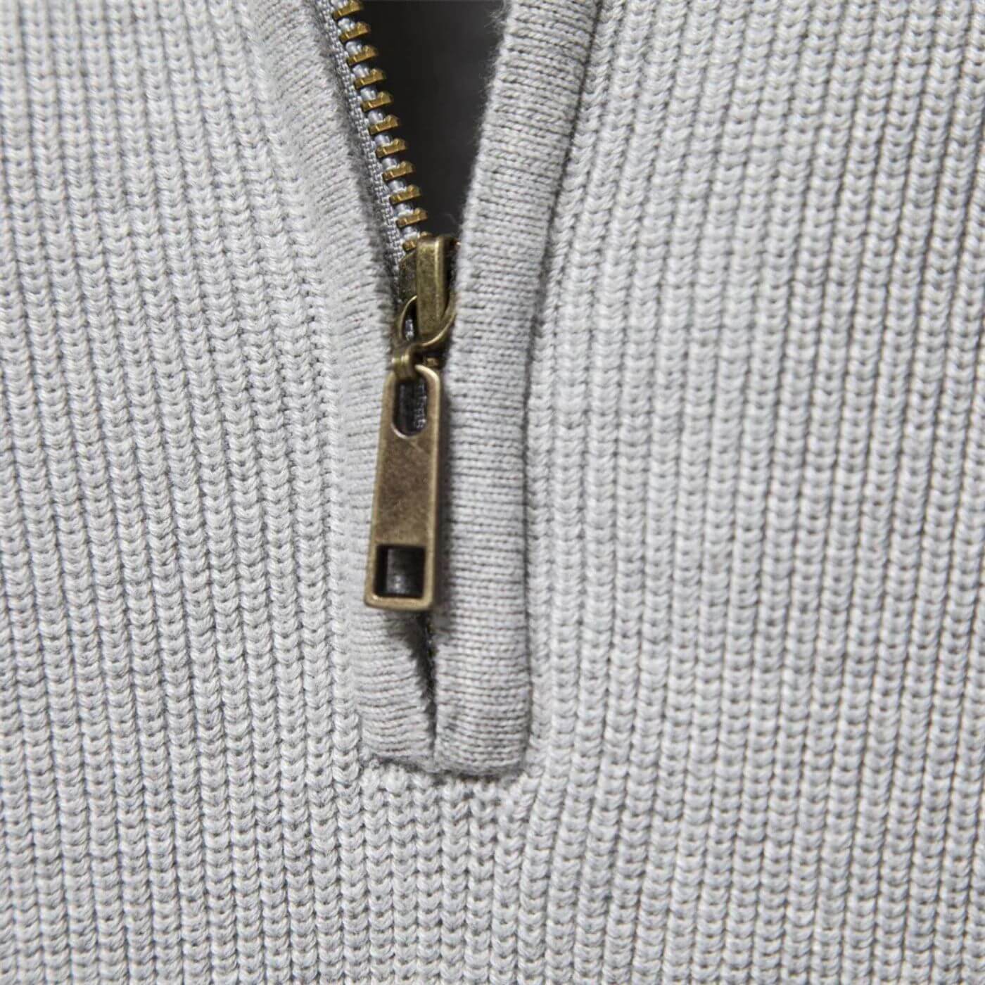 Half-zip knit sweater for men | Luke