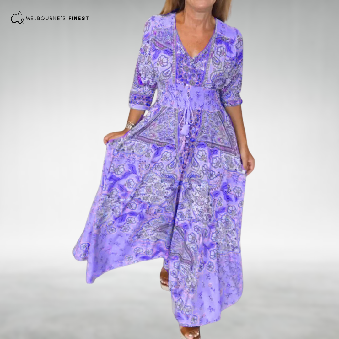 Bohemian maxi dress for women | Alina