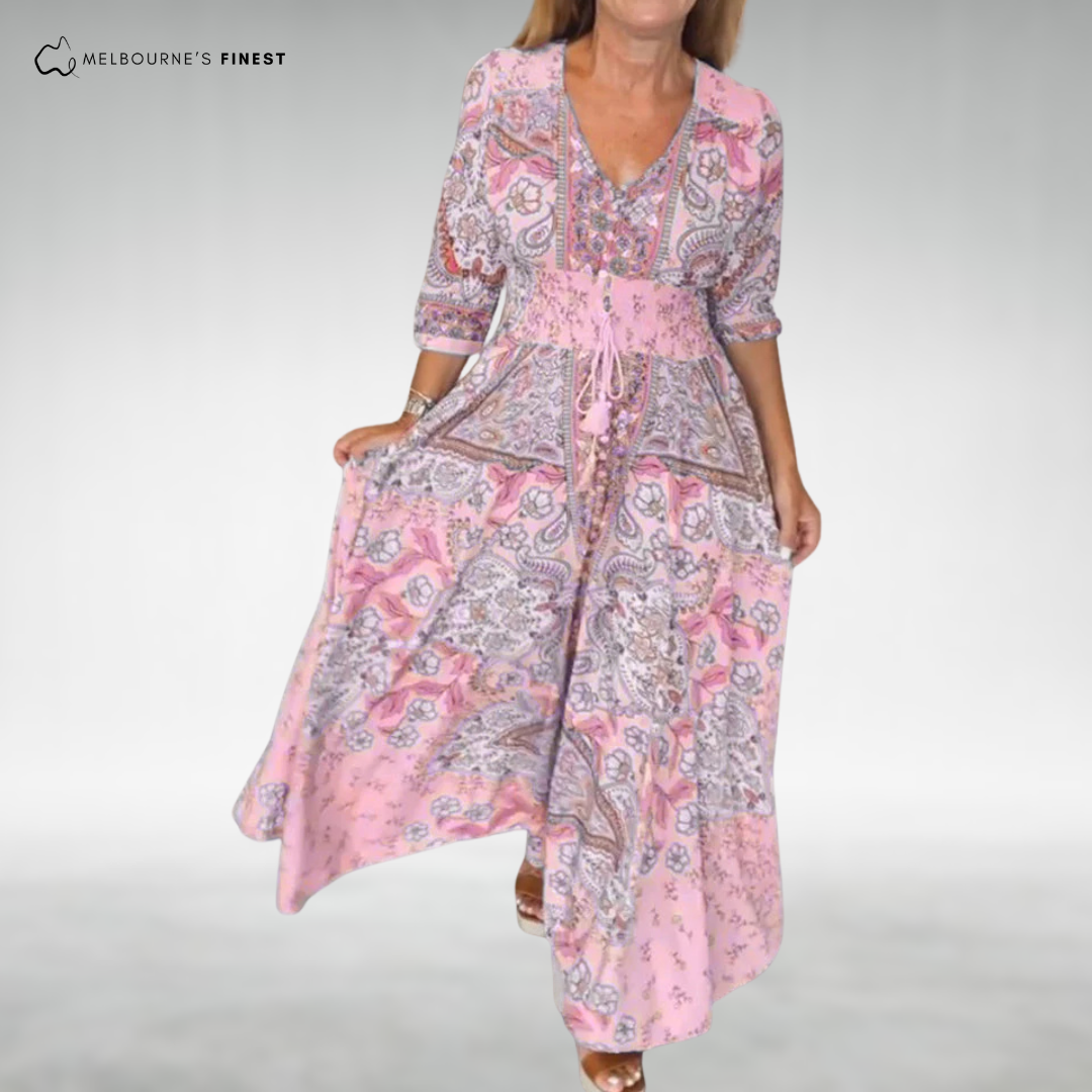 Bohemian maxi dress for women | Alina
