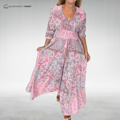 Bohemian maxi dress for women | Alina