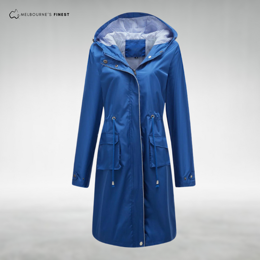 Waterproof trenchcoat with hood for women | Brielle