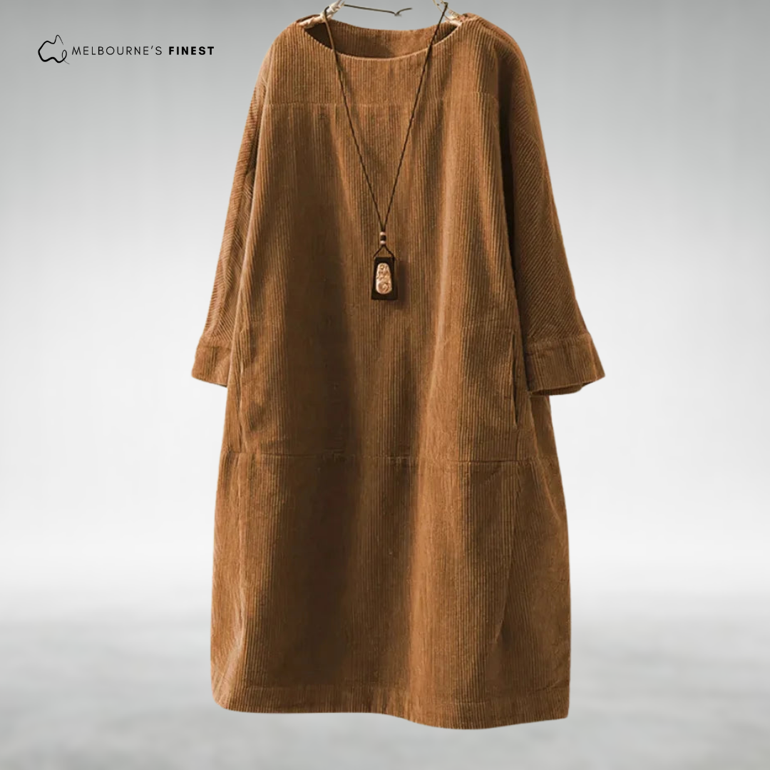 Relaxed midi dress for women | Aria