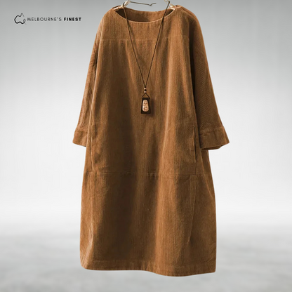 Relaxed midi dress for women | Aria
