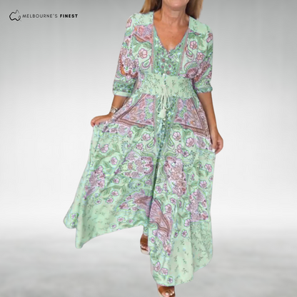 Bohemian maxi dress for women | Alina