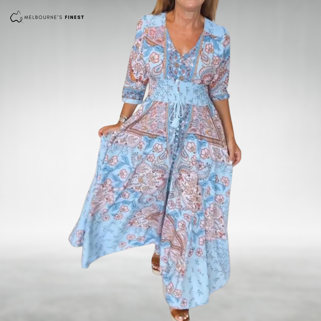 Bohemian maxi dress for women | Alina
