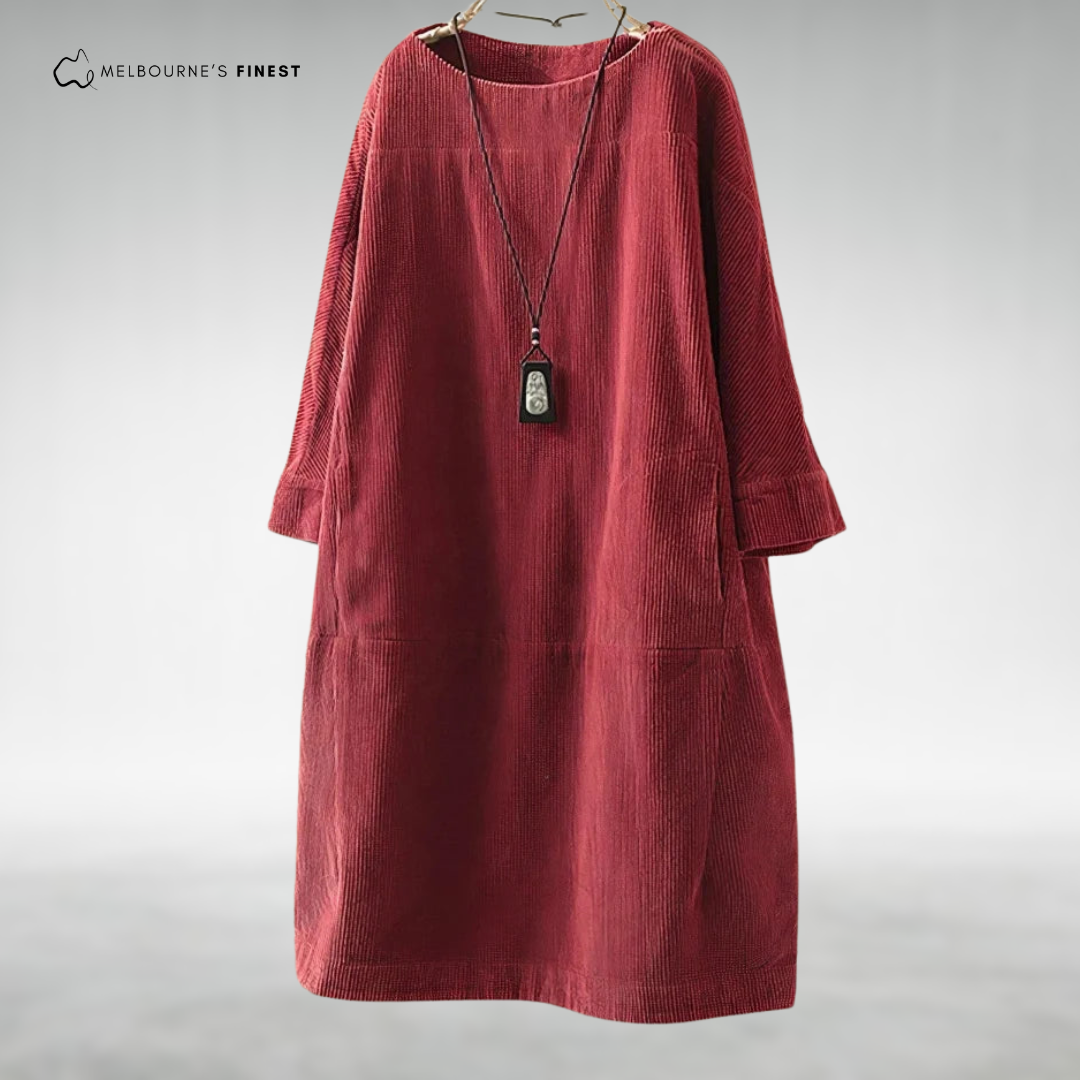 Relaxed midi dress for women | Aria