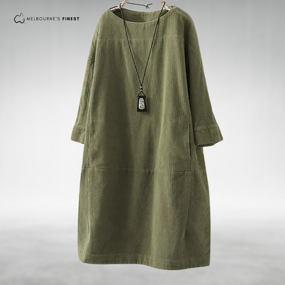 Relaxed midi dress for women | Aria