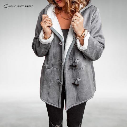 Stylish button-front coat for women | Amara