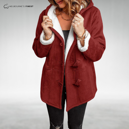 Stylish button-front coat for women | Amara
