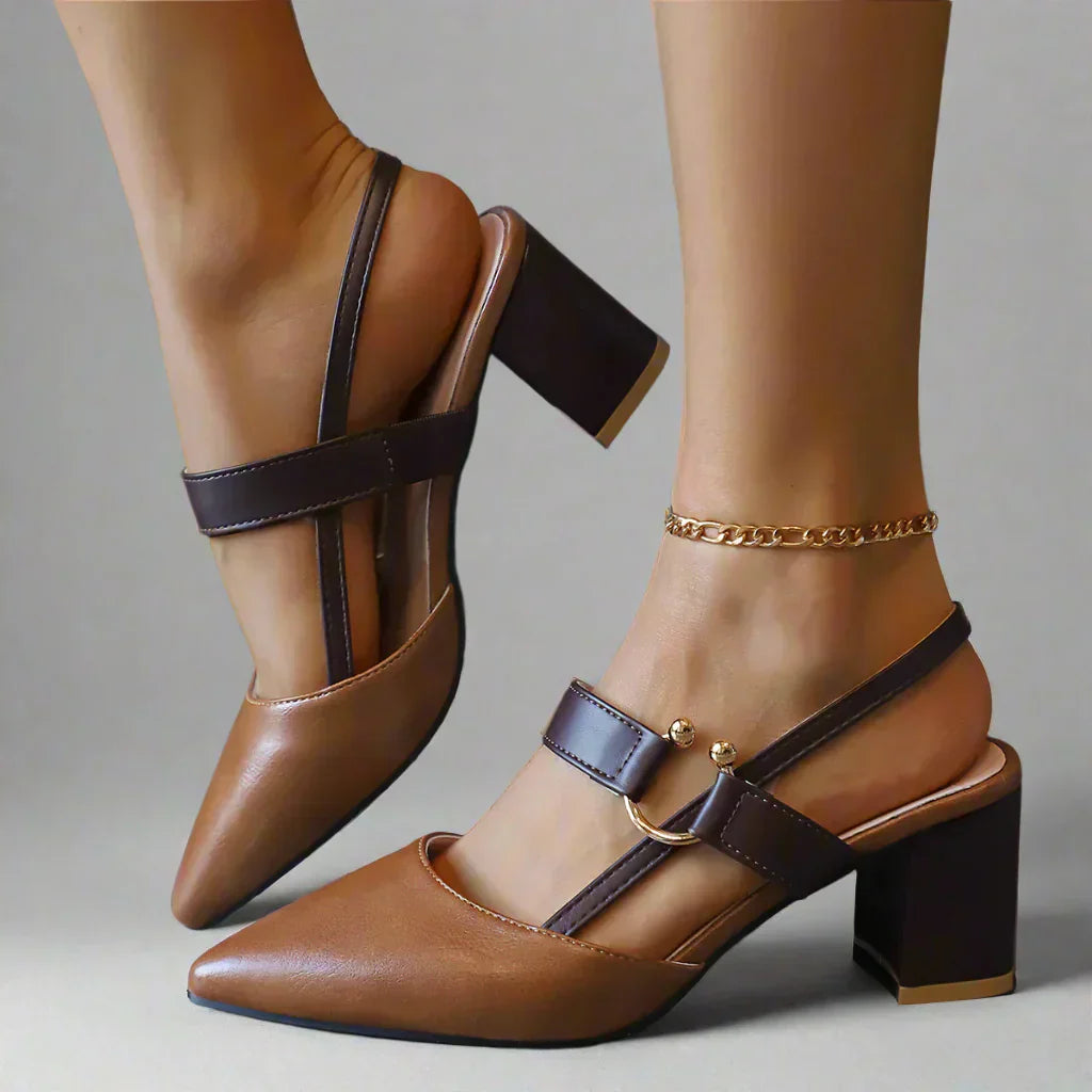 Classic comfort everyday heels for women | Elowen -8