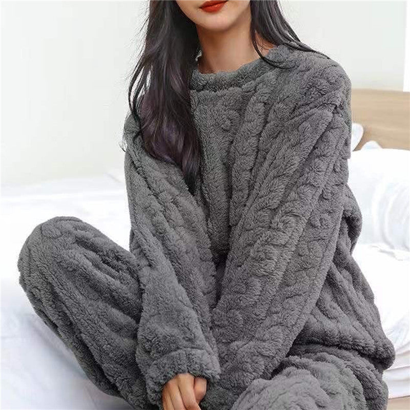 Soft fleece pyjama set for women | Maria -4