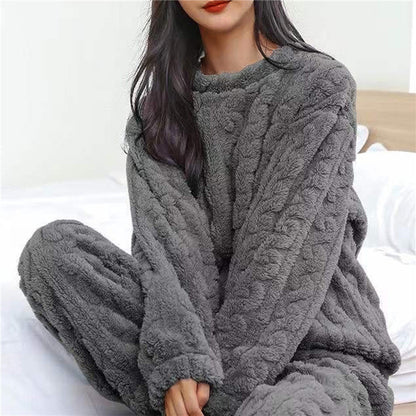 Soft fleece pyjama set for women | Maria -4