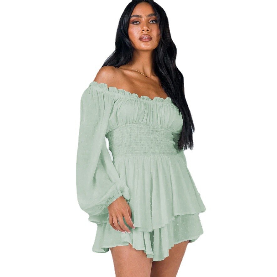 Summer dress shoulder ruffles for women | Melissa -1