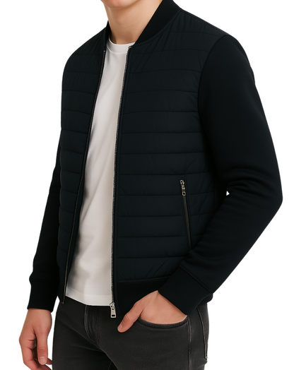 Elegant knit vest jacket for stylish layering for men | Adrian