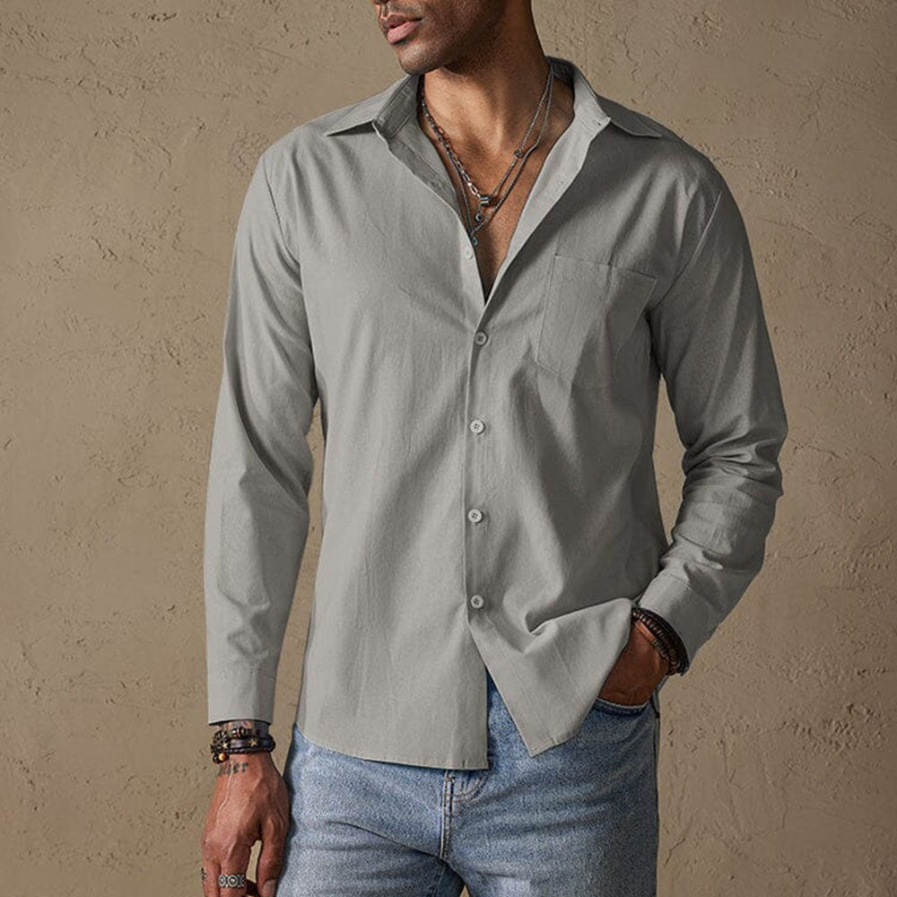 Casual shirt with traditional collar for men | Matteo