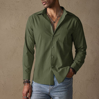 Casual shirt with traditional collar for men | Matteo