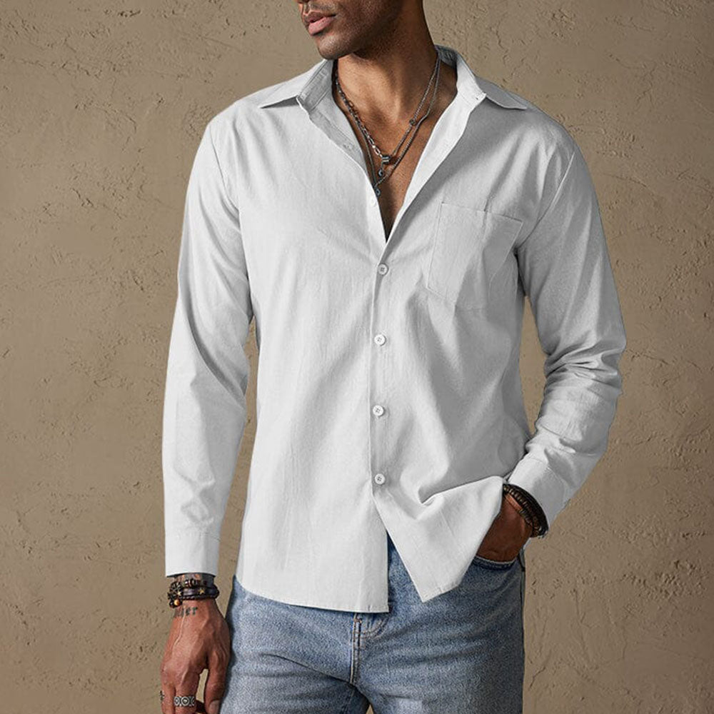 Casual shirt with traditional collar for men | Matteo