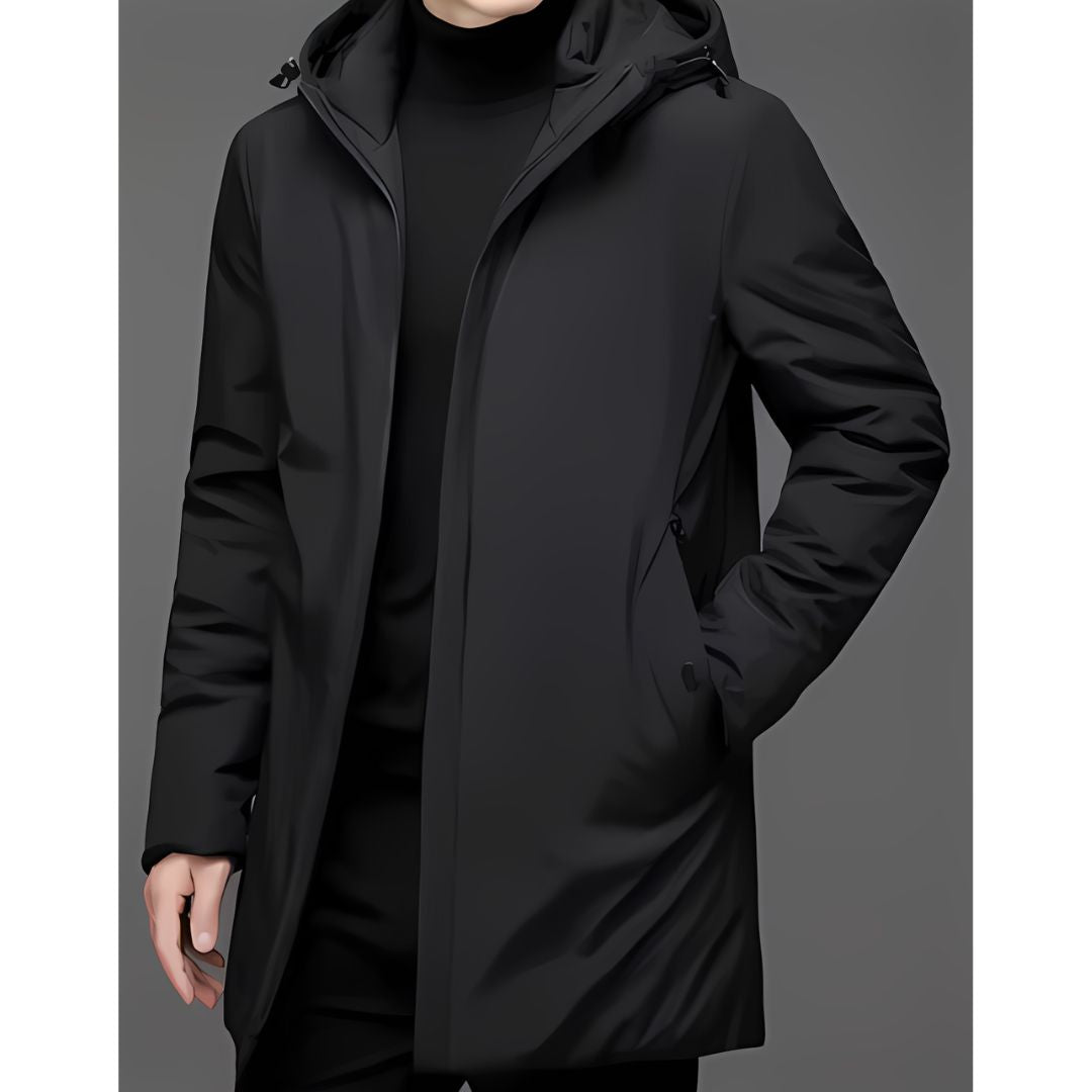 Long insulated warm winter jacket for men | Tristan -2