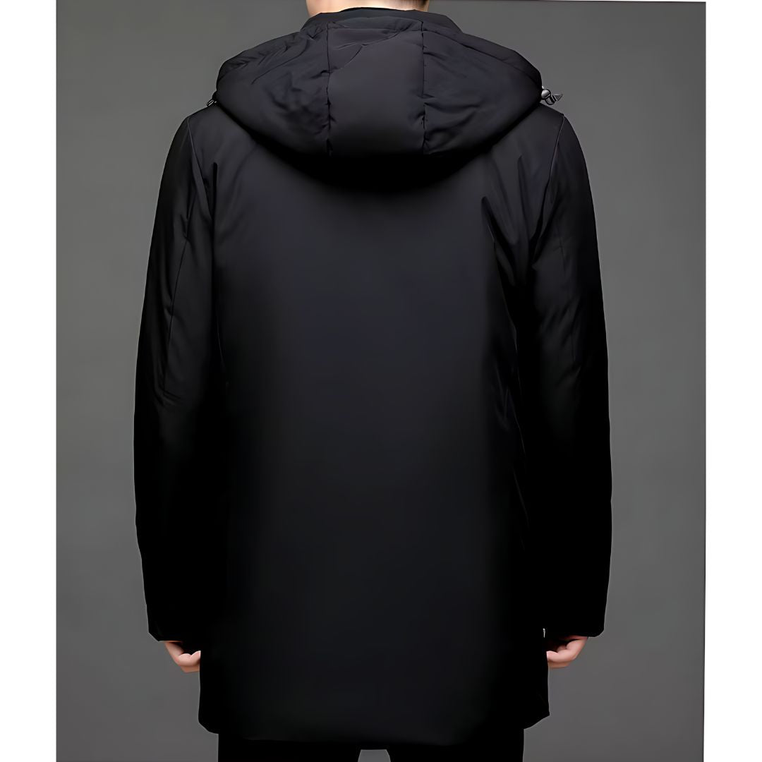 Long insulated warm winter jacket for men | Tristan -3