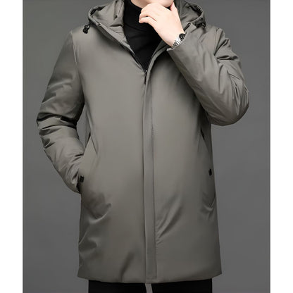 Long insulated warm winter jacket for men | Tristan -4