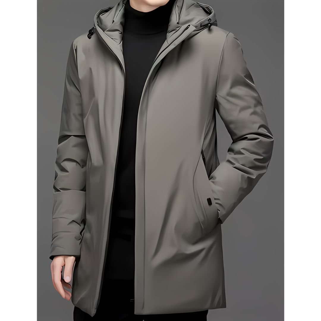 Long insulated warm winter jacket for men | Tristan -5