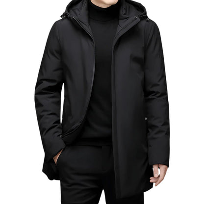Long insulated warm winter jacket for men | Tristan -6