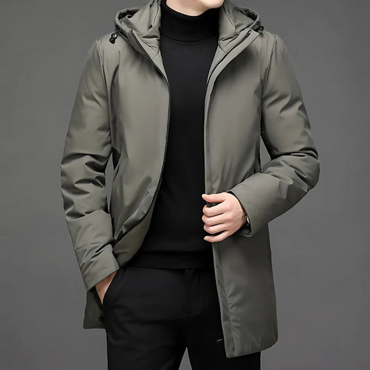 Long insulated warm winter jacket for men | Tristan -1