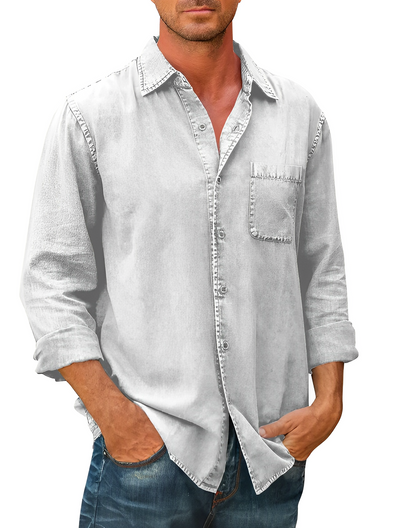 Long sleeve denim shirt for men | Mason