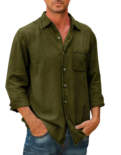 Long sleeve denim shirt for men | Mason