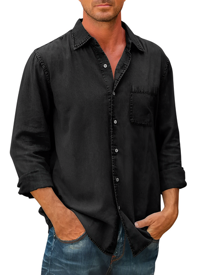 Long sleeve denim shirt for men | Mason